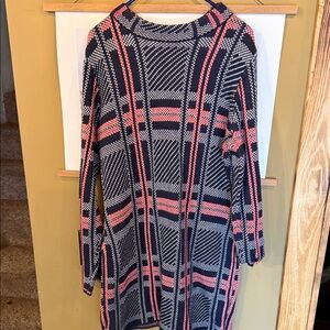 VENUS Black and Pink Plaid Dress